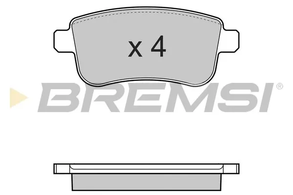 Pastillas de freno traseras BP3384 Bremsi