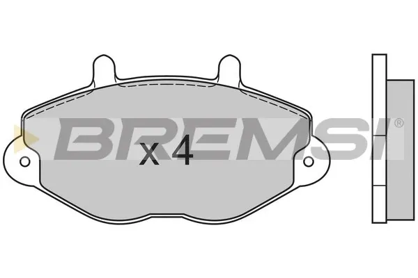 Pastillas de freno BP2549 Bremsi