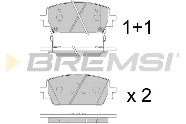 Pastillas de freno BP3910 Bremsi