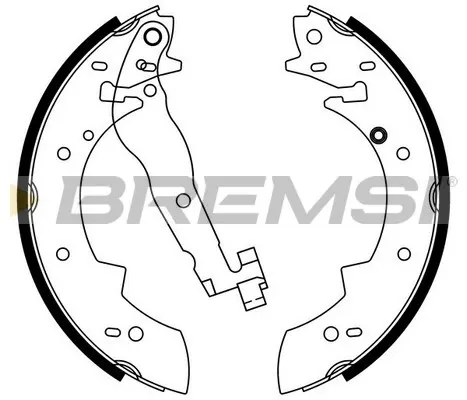 Zapatas de freno GF0419 Bremsi