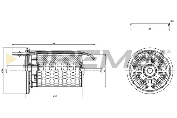 Filtro de combustible FE0364 Bremsi