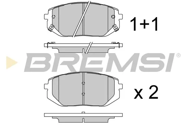 Pastillas de freno BP3929 Bremsi