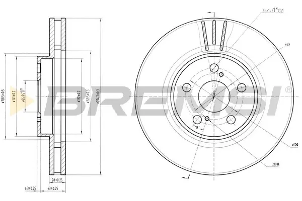 Freno de disco delantero Toyota Celica T16