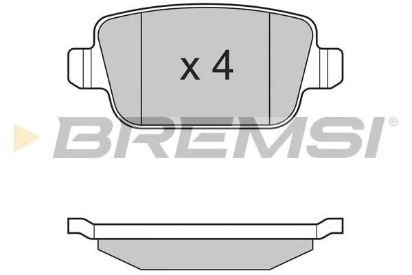 Pastillas de freno traseras BP3300 Bremsi