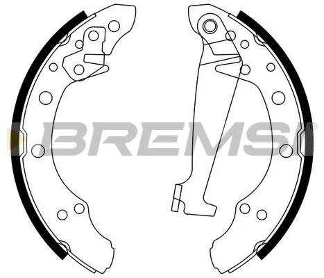 Zapatas de freno GF0556 Bremsi