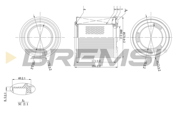 FA1596 Bremsi