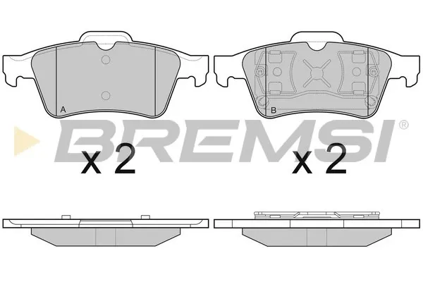 Pastillas de freno traseras BP2980 Bremsi