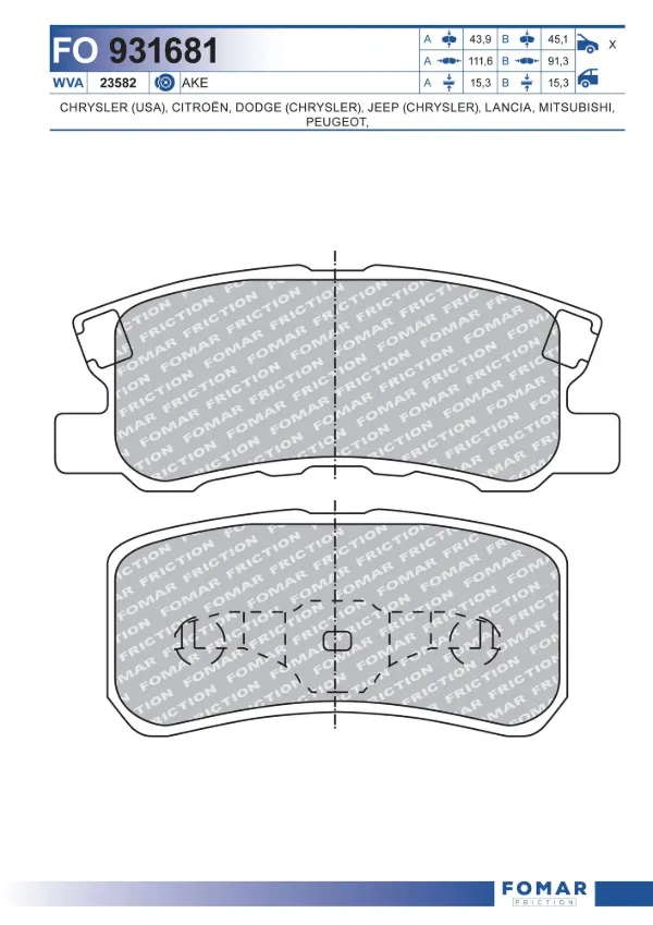 Pastillas de freno traseras 4605A487 VAG