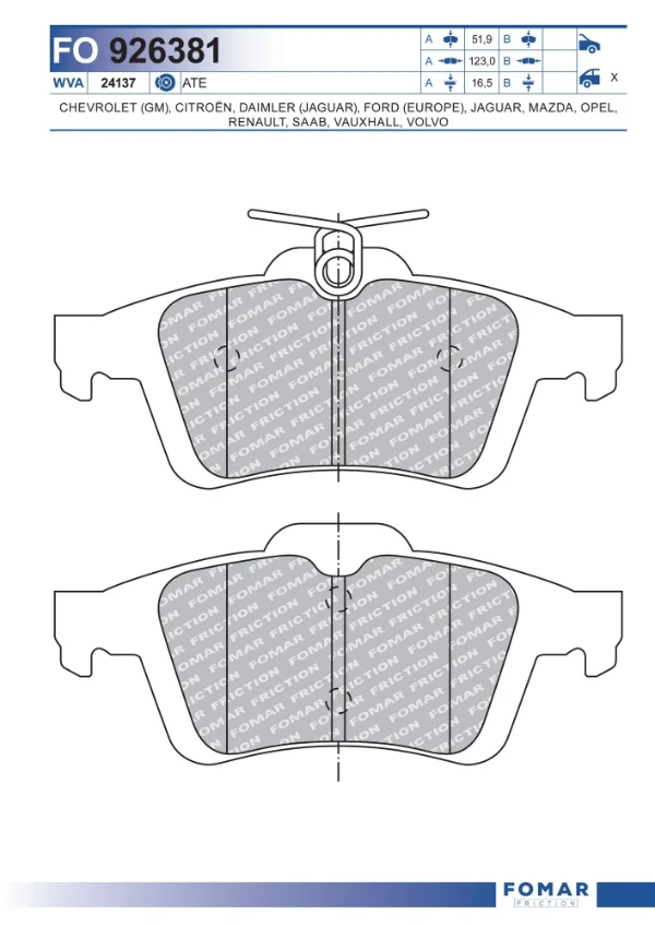Pastillas de freno traseras Renault Laguna 3 (KT0)