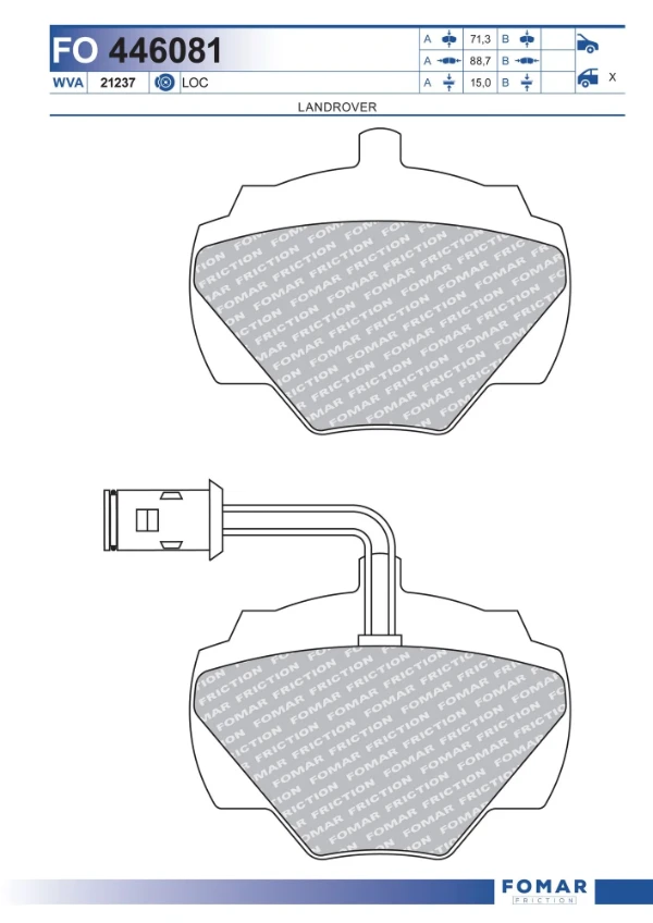 Pastillas de freno traseras Land Rover Discovery 2 (LJ ,LT)