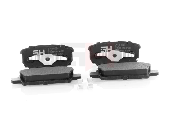 GH Pastiglie Freno Anteriori GH-412250 Per Mazda 2 (2014-onde). Set Da 1 Pezzo Con Sensore Usura Acustico. Dimensioni: 126,6x51,6x15,2 Mm. - 5
