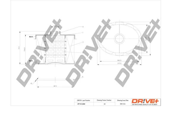 Filtro de combustible DP1110130034 Dr!ve+