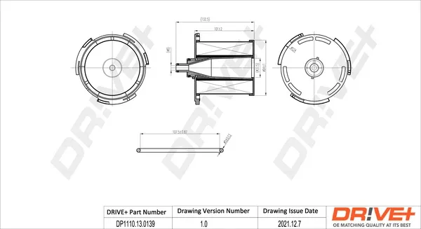 Filtro de combustible DP1110130139 Dr!ve+