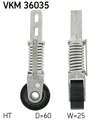 Tensor de correa poli V VKM36035 SKF