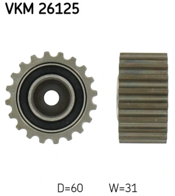 VKM 26125 SKF rodillo intermedio de correa dentada
