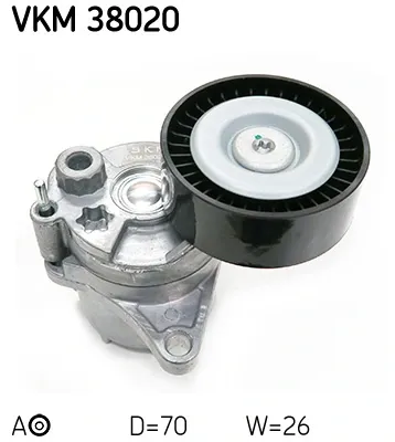 Tensor de correa poli V VKM38020 SKF