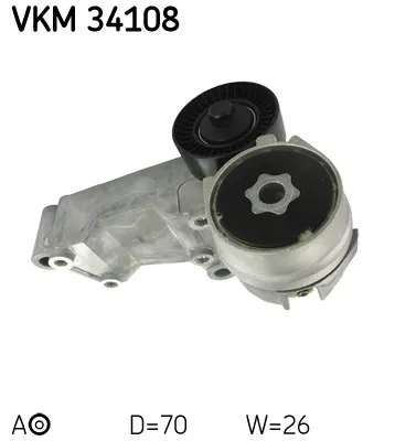 Tensor de correa poli V VKM34108 SKF
