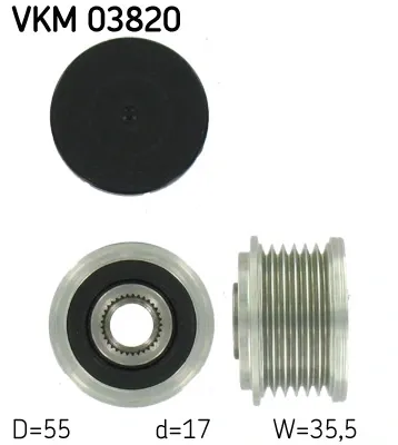 Polea alternador VKM03820 SKF