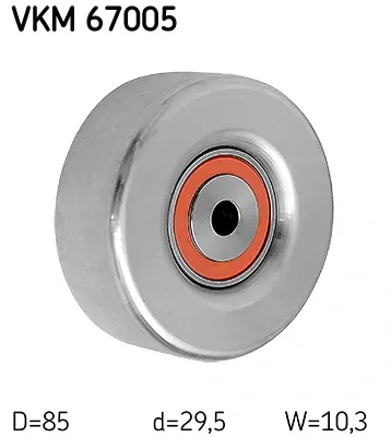 Polea inversión / guía, correa poli V VKM67005 SKF
