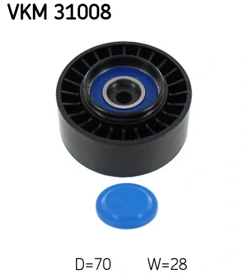 Polea tensora auxiliar de la correa poly V SKF VKM31008