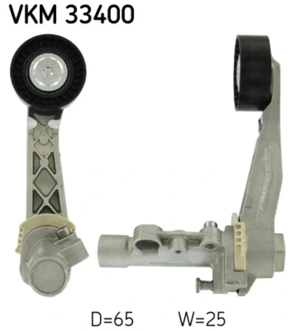 VKM 33400 SKF tensor de correa, correa poli v