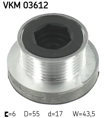 Polea alternador VKM03612 SKF