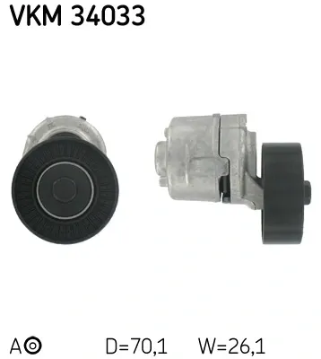 Tensor de correa poli V VKM34033 SKF