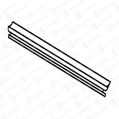 Burlete exterior de vidrio de puerta delantera 144115 Covind