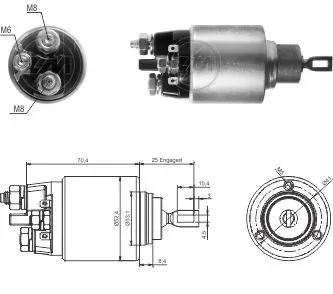 Solenoide de arranque ZM5381 ZM