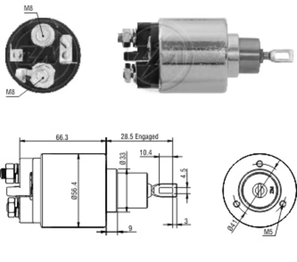 26911287 VAG interruptor magnético, estárter