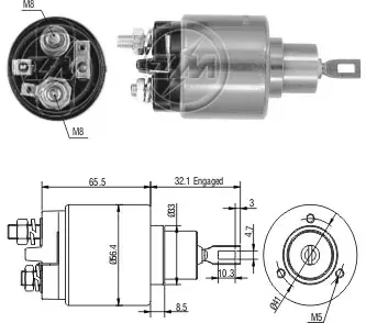 Solenoide de arranque Chrysler Voyager III