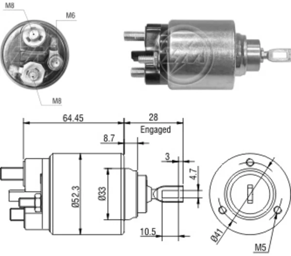 Interruptor magnético, estárter Ford Mondeo 2 (BNP)