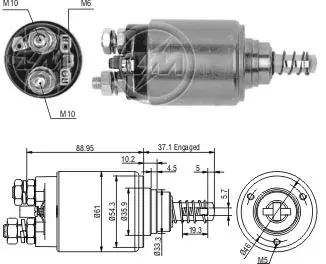 Solenoide de arranque Mercedes S W221