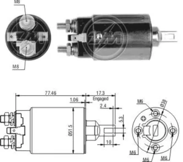 ZM692 ZM interruptor magnético, estárter