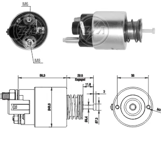 Solenoide de arranque Opel Mokka I