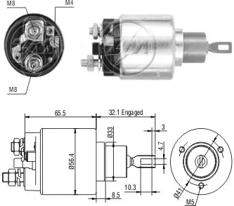 Solenoide de arranque Mercedes S W140