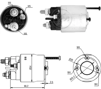 Solenoide de arranque Renault Koleos HY0