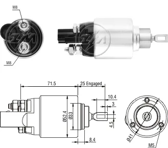 Solenoide de arranque Volkswagen Jetta V