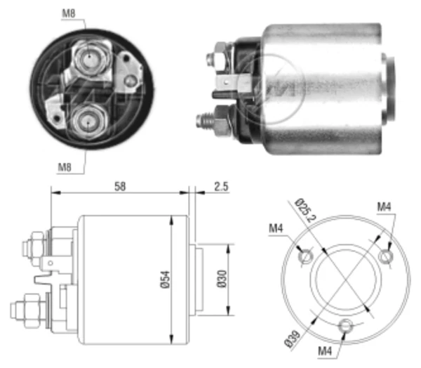 Interruptor magnético, estárter Citroen C3 2 (A51)