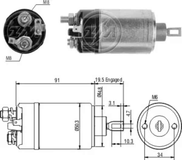 Interruptor magnético, estárter Alfa Romeo Giulietta (116)