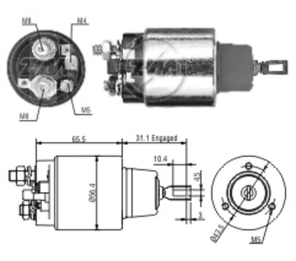 Interruptor magnético, estárter SsangYong Rexton (RJ)