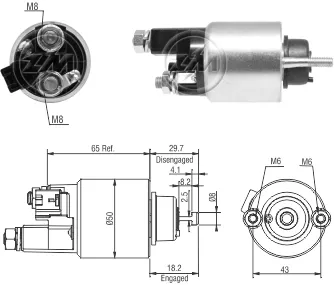 Solenoide de arranque Toyota Yaris VERSO