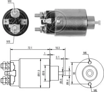 Solenoide de arranque Mazda 3 BK12
