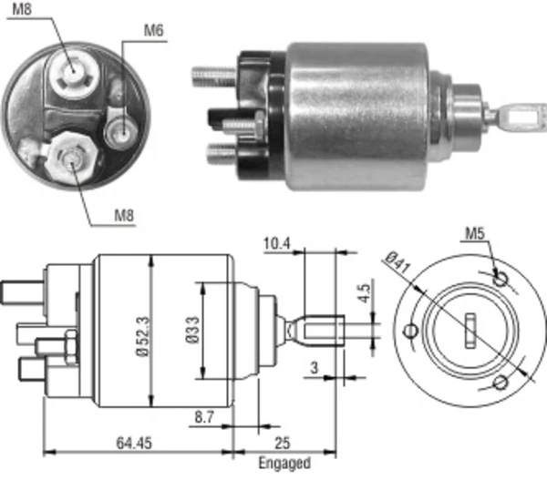 Interruptor magnético, estárter Ford Fiesta 5 (JH, JD)