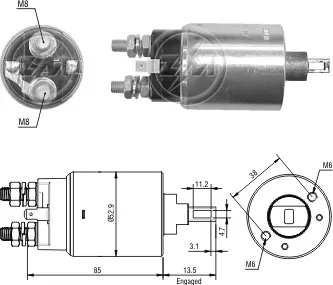 Solenoide de arranque Isuzu Trooper UBS