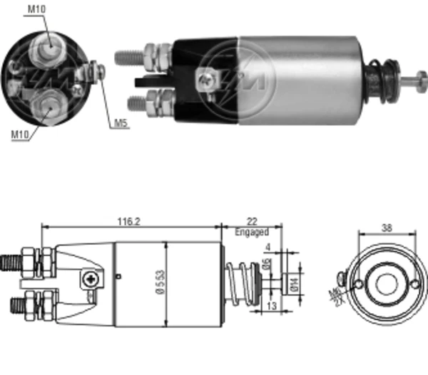 Interruptor magnético, estárter Volvo Trucks TRUCK FH12 