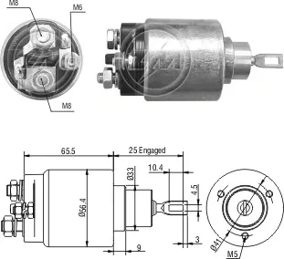 Solenoide de arranque Nissan Micra K12