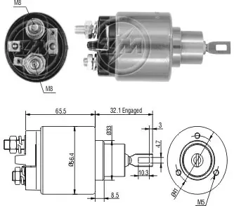 Solenoide de arranque Renault Espace II