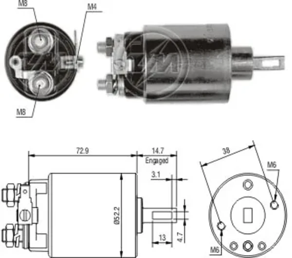 Interruptor magnético, estárter Nissan Patrol (Y60)