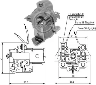 Solenoide de arranque Renault Trucks MAGNUM I